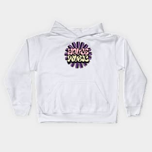 HOUSE MUSIC  - Y2K Flower (purple) Kids Hoodie